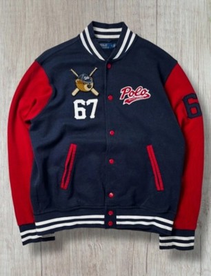 POLO BEARS RALPH LAUREN Baseball Bear Varsity Jacket Mens