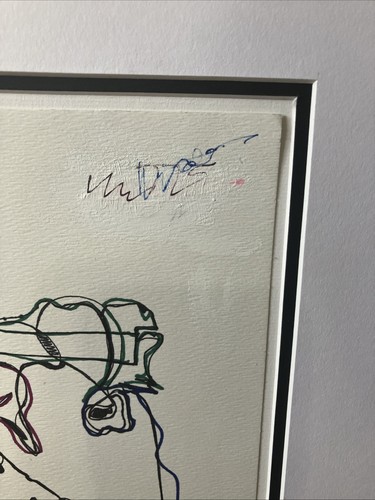 3 signierte Hilda Epner Zeichnungen mattiert 12" mal 9" - Bild 8 von 21
