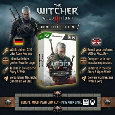 The Witcher 3: Wild Hunt GOTY Edition   EU Code Key   PC GOG & Xbox    