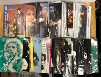 Bob Dylan News ISIS Fan Magazine x 66 (issues 42, 44, 46, 48 - 106, plus 4 more)