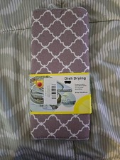 30 X 40 cm Dish Drying Mat for Kitchen, Absorbent, Reversible Microfiber B24