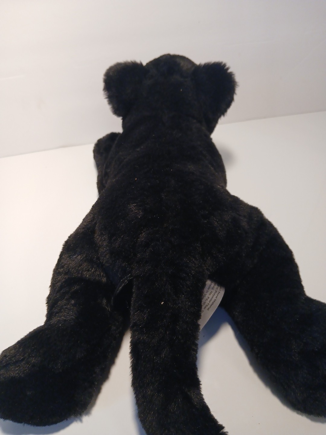 FAO Schwarz Black Panther Realistic Soft Plush Stuffed Animal 2020 16" Cat NWTs thumbnail 7