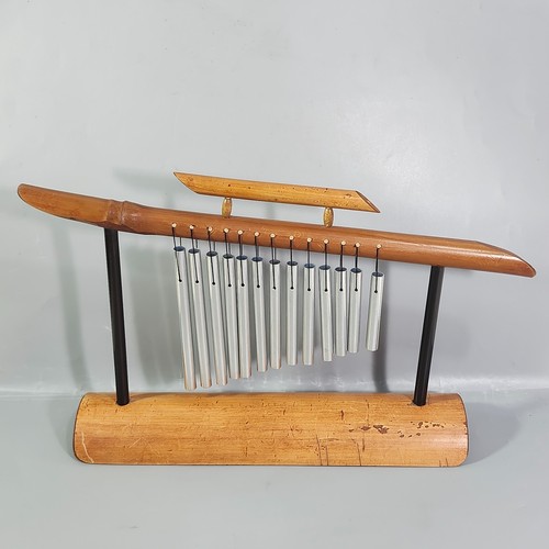 VTG 13 Note Table Wind Chime Bar Asian Bamboo Stand Zen Percussion Instrument