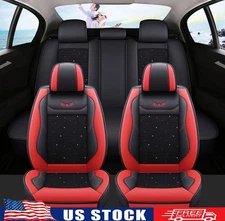 For Nissan Titan Pickup Truck Car 5 Seat Covers Set Leather Protector Waterproof