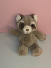 Russ Soft 'N Suede Plush Macaroon The Raccoon Vintage 80s 8"