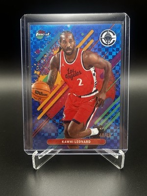 Topps Finest 2026 Kawhi Leonard RARE Blue X-Fractor SSP 48/49 #277 Clippers MINT