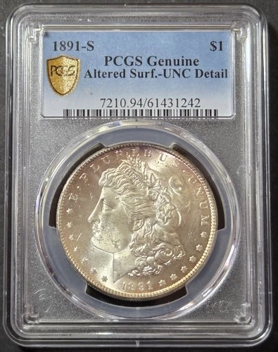 1891-S Morgan Dollar, PCGS UNC Detail
