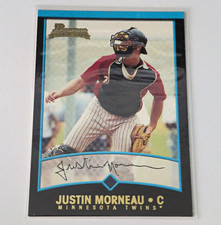 Bowman 2001 Justin Morneau Minnesota Twins Rookie Baseball Card #361. rookie card picture