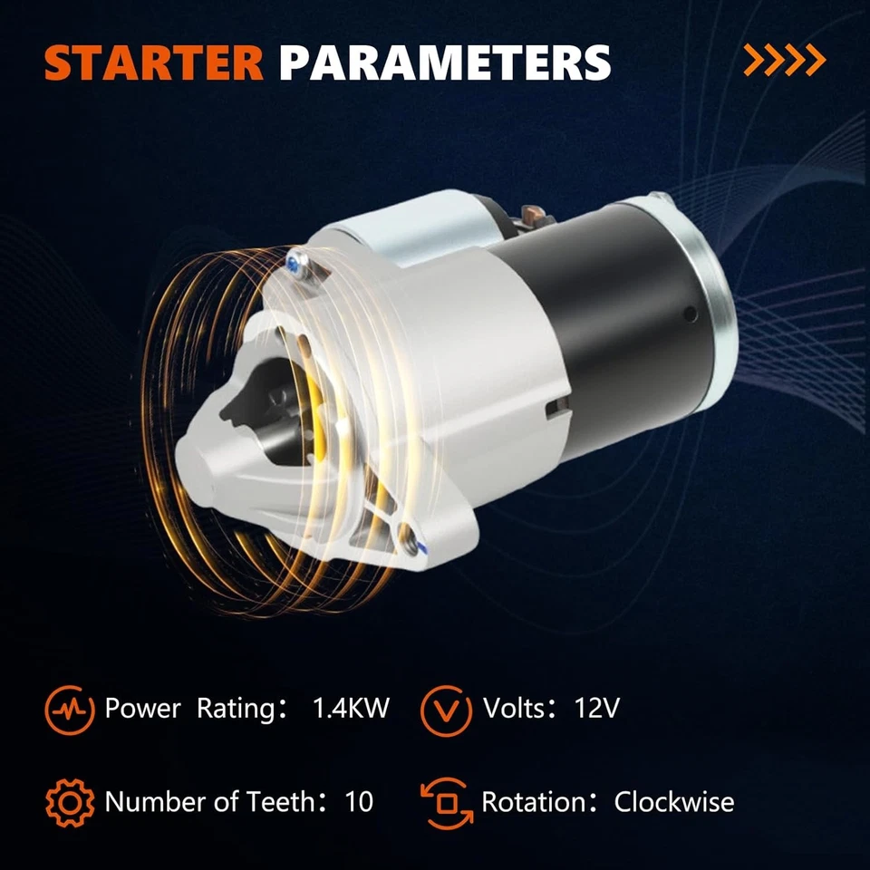 Starter 17948 For Dodge Ram 1500 2500 3500 Durango Cherokee 2009-2018 5.7L V8 - Изображение 4 из 4