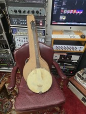 Unbranded Vintage Tenor Banjo w Original Case 1900s 1910s 1920s 1930s 1940s