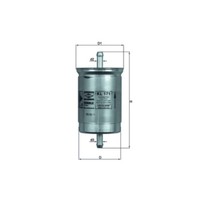 Kraftstofffilter Mahle KL 171 FüR Opel Isuzu Ford Frontera A Sport Monterey