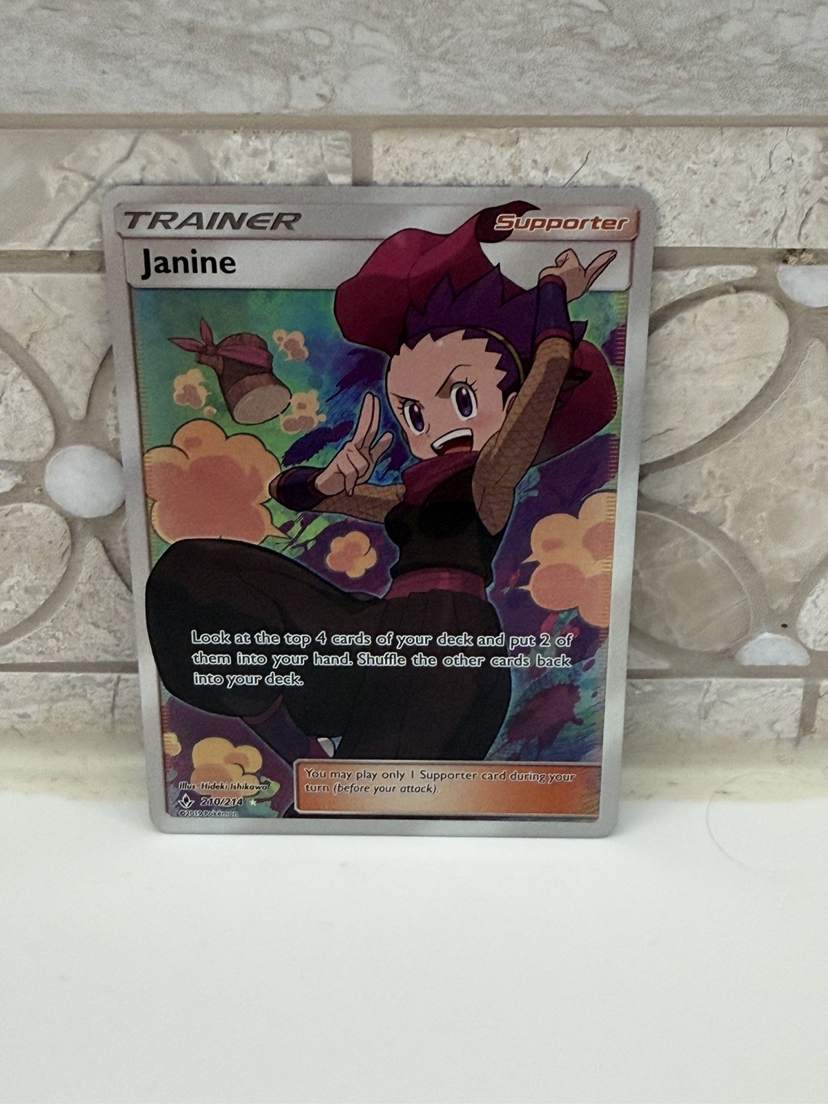 Janine (Full Art) 210/214 Sm-Unbroken Bonds Holo M/NM