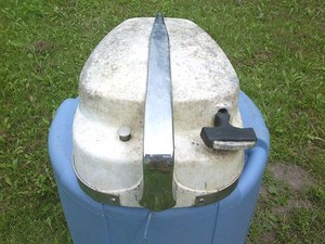 Vtg Mercury Outboard Boat Motor Top Cowling Cover Recoil Rewind Starter Solenoid