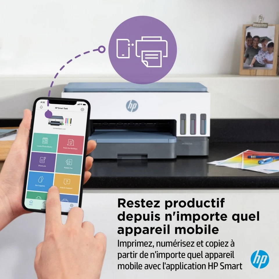 Imprimante jet d'encre HP Smart Tank Plus 7006 - Photo 4/4