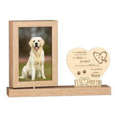 Pets memorial picture frame, Sympathy Keepsake Gift for Loss of Cat or Dog, 4...
