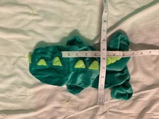 Green Dinosaur Dog Cat Pet Costume Hoodie Jumpsuit Small S Fleece