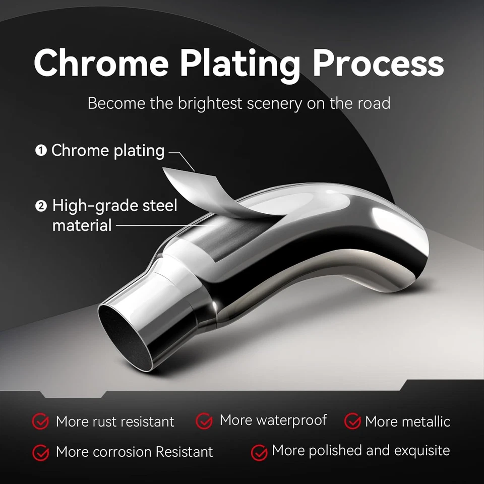 Punta de escape, punta de escape diésel de 4 pulgadas punta de codo con abrazadera entrada de 4" salida de 6" Foto 3 de 4