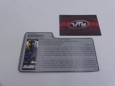 Vintage 1988 G.I. Joe Shockwave File Card Hasbro ARAH S.W.A.T. Specialist
