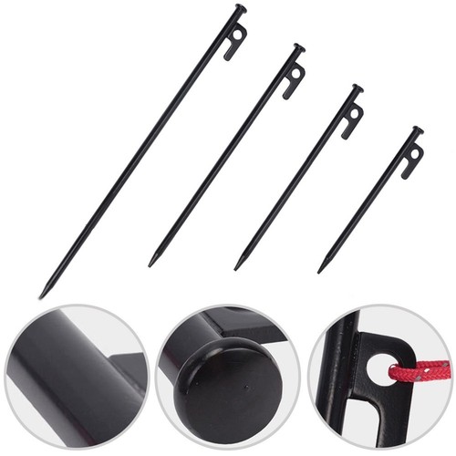 Lot De 6 Piquets De Tente Galvanisés – Forme U, 30 Cm, Pointes Aiguisées, Antirouille, Pour Camping, Bâches Et Trampolines