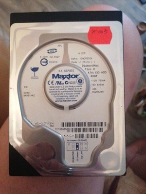 40 GB IDE FESTPLATTE MAXTOR DIAMONDMAX PLUS 8  3,5 ZOLL 6E040L0 HDD