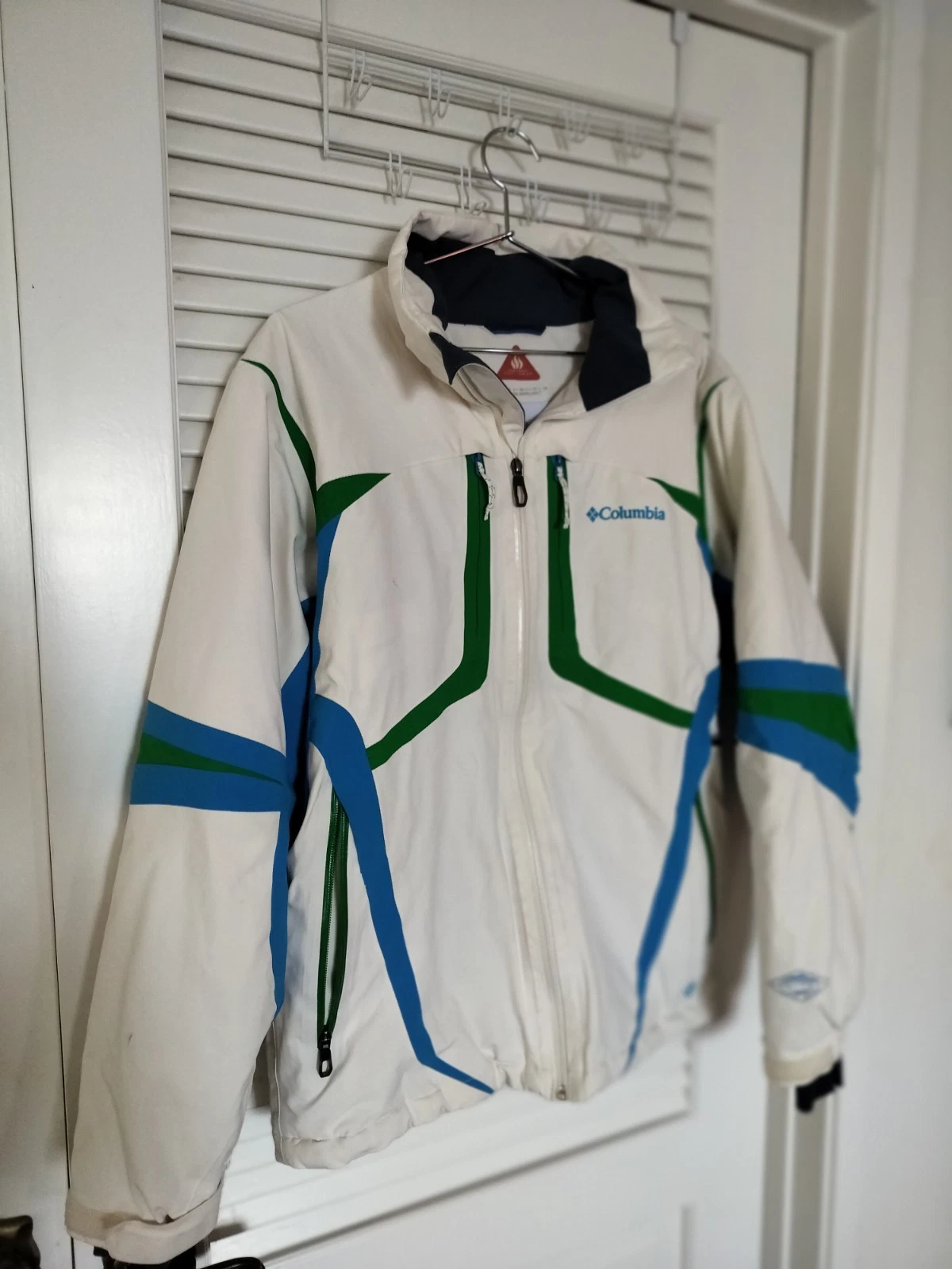 Columbia Thermal Comfort Omni Heat Advanced Repellency Ski Jacket Medium White