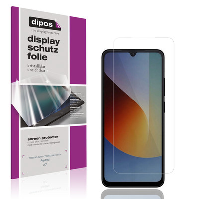 4x Schutzfolie klar für Redmi A7 Displayschutzfolie Folie Display Schutz dipos