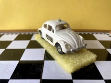 Rare Vintage Faller Volkswagon 1962 Polizei Beetle VW (TRACK TESTED RUNS WELL)