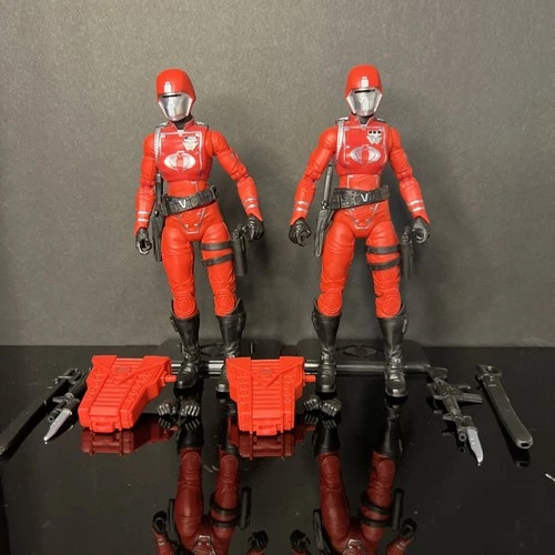 GI Joe Classified Retro 2 Cobra Female Crimson Guard Action figures Lot Complete