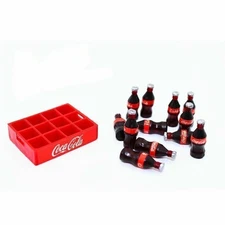 Small Coke Bottle w/ Tray Toy Model for Axial SCX10 Crawler Car Truck Decorative