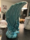 Vintage RED WING MCM #1290 POTTERY Art Bright Blue Vase/Planter