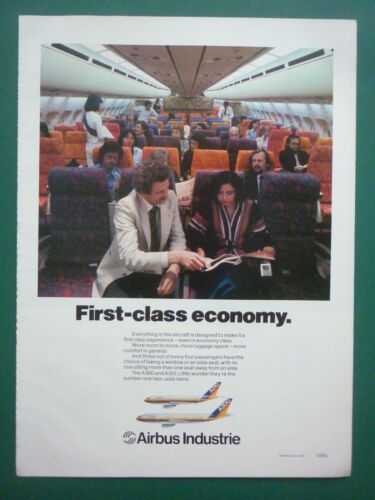 10/1981 PUB AIRBUS INDUSTRIE A300 AIRBUS A310 AIRLINER ORIGINAL AD - Afbeelding 1 van 1