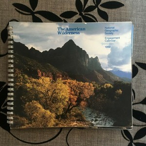 NATIONAL GEOGRAPHIC 1992 ENGAGEMENT CALENDAR. HAS SOME ...