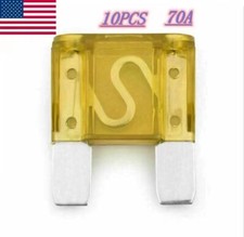 10pcs 40a AMP Large Blade Style Audio GOLD Maxi Fuse Car Marine Auto Motorcycle