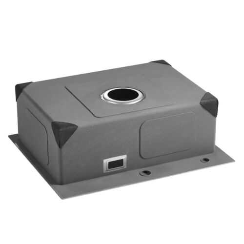VEVOR 68cm Kitchen Sink Top Mount Single Bowl Drop-In Basin Stainless Steel Bar - Picture 10 of 12