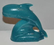 Mold-A-Rama Pilot Whale Souvenir Toy - Zoo De Granby in Quebec - AQUA BLUE