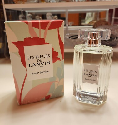 Les Fleurs de Lanvin Sweet Jasmine EDT 3oz 90ml AS IS 