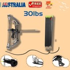 Archery Bow w/ 12 Arrows 30lbs Compound Bow for Hunting Sporting Goods AU Stock