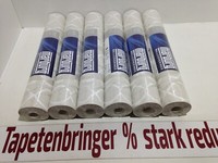 Vliestapete Marburg 6X 58122 (6Rollen) Wellenmuster Grau Creme Glanz Restposten