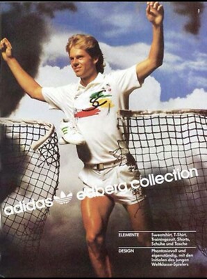 Adidas Stefan Edberg Vintage 90s Tennis Retro Cotton Shorts | eBay
