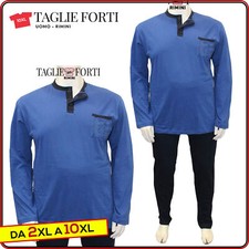 20 Nodi seraph pajamas with buttons and pocket cotton aviation Plus Size Men