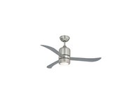 Deckenventilator Lampe Mit Fernbedienung Wohnzimmer LüFter Loft Nickel 112 Cm