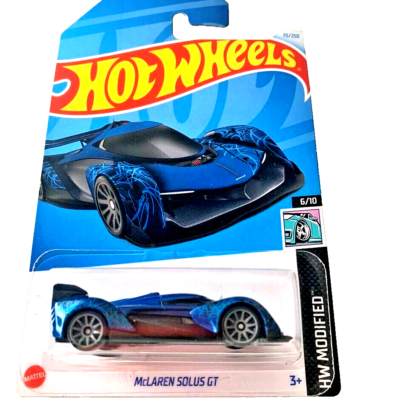HOT WHEELS 2024 MCLAREN SOLUS GT METALFLAKE BLUE 70/250 HTB68 HW