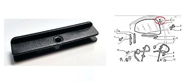 PATTINO VETRO CRISTALLO SCENDENTE FIAT DOBLO/' DAL 2000 AL 2009 GUIDA PORTA