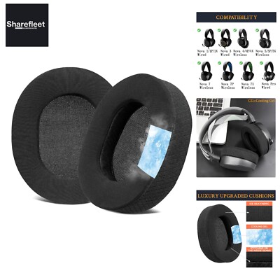 SOULWIT Kühlgel Ersatz Ohrpolster für Steelseries Arctis 1/Arctis 3/Arctis 5/...