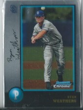 2018 BOWMAN CHROME DRAFT - 1998 20TH ANNIVERSAY - RYAN WEATHERS