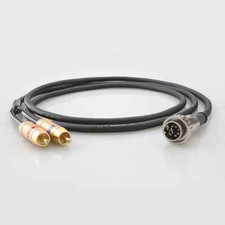 OFC Copper Phono Cable 5Pin Din Twist Locking connector to Stereo RCA  For Naim