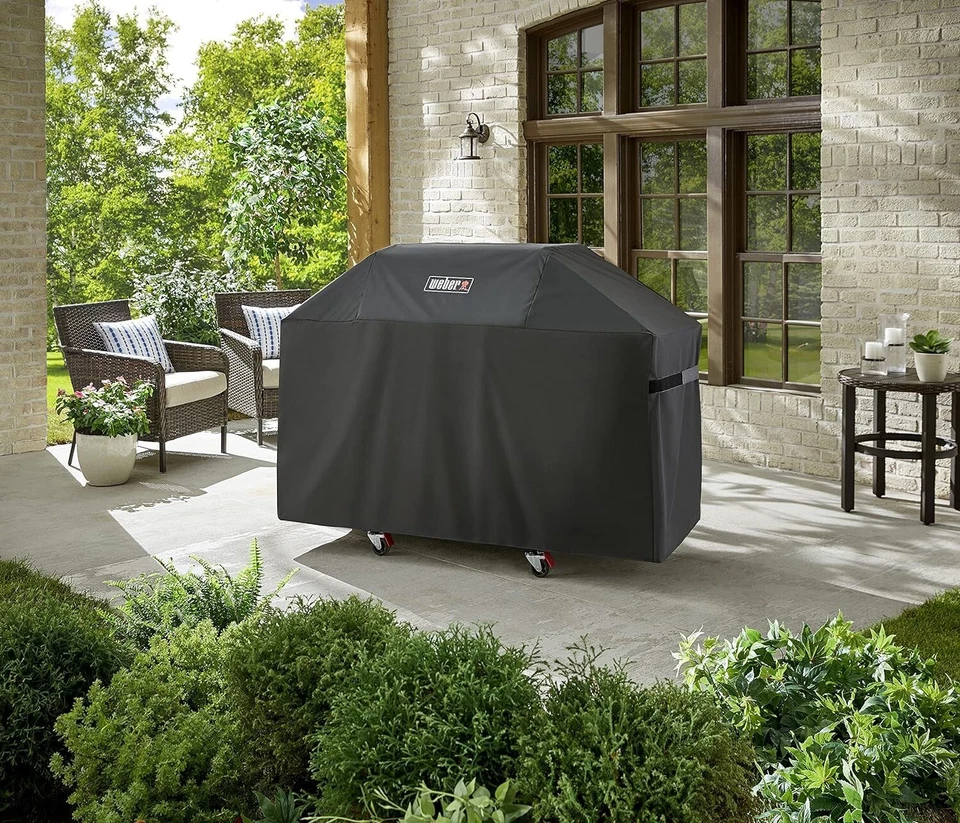 Weber Genesis 300 Series Premium Grill Cover Fits Grills Up To 62 In Weber 7757 - Image 3 of 3