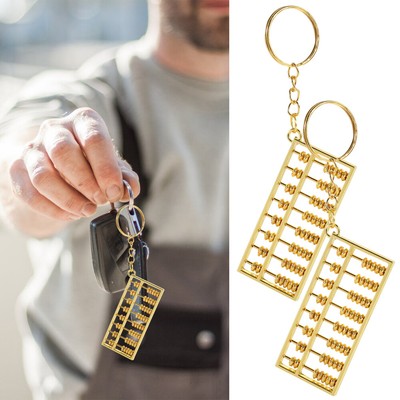 2 Pcs Alloy Abacus Pendant Decoration Decorative Ornament Child