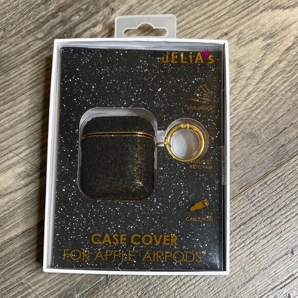 Max 56% OFF Delias Limited time trial price NWT Case Cover for Apple & Airpods Unopened Black Gold