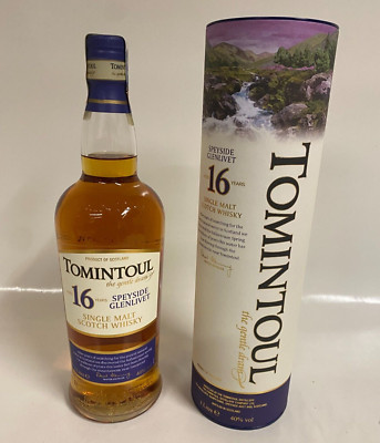 Tomintoul 16 Jahre Speyside Glenlivet Single Malt Scotch Whisky 1 Liter 40% Vol.